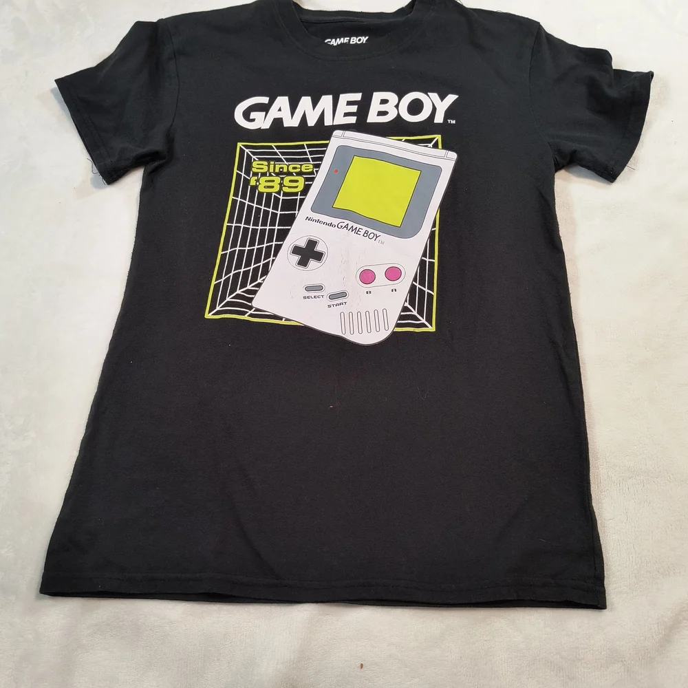 Black T-Shirt with Retro Design